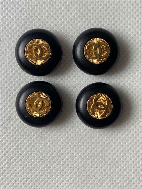 chanel buttons silver|authentic vintage Chanel buttons.